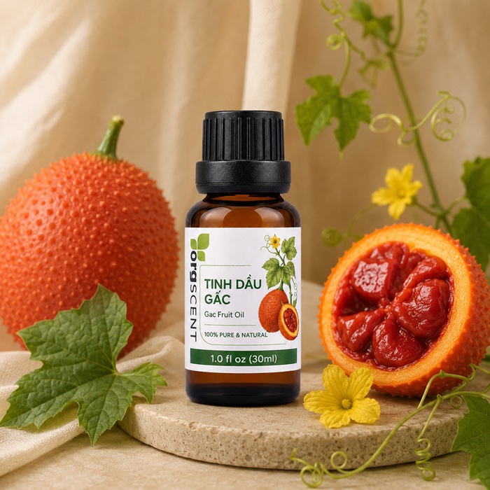 Ảnh minh họa: Sản phẩm tinh dầu gấc 30ml của Orgscent
