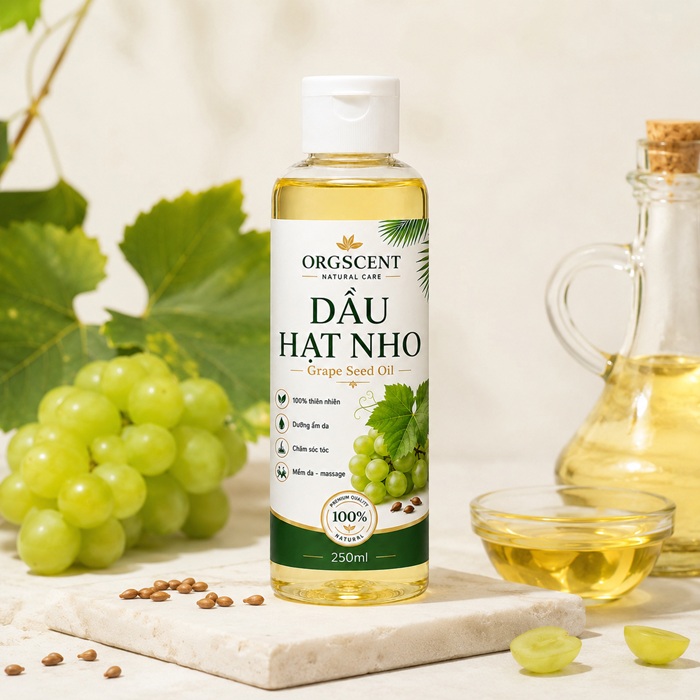 Ảnh minh họa: Sản phẩm dầu nền hạt nho 250ml của Orgscent