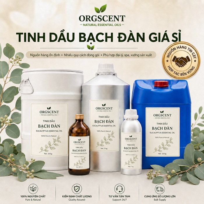 Ảnh minh họa: Sản Phẩm Tinh Dầu Bạch Đàn Giá Sỉ & Bán Buôn Số Lượng Lớn (Lít, Kg, Can, Phuy)