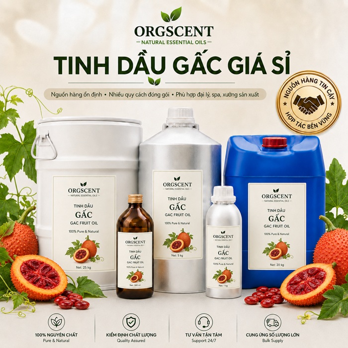 Ảnh minh họa: Sản Phẩm Tinh Dầu Gấc Giá Sỉ & Bán Buôn Số Lượng Lớn (Lít, Kg, Can, Phuy)