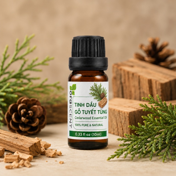 Ảnh minh họa: Sản phẩm tinh dầu gỗ tuyết tùng 10ml của Orgscent