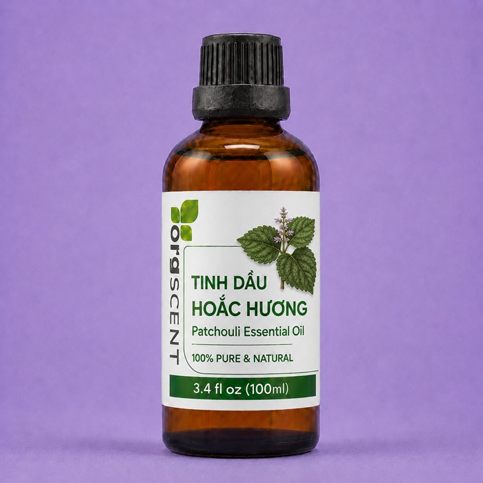 Tinh dầu hoắc hương 100ml 4 Tinh dầu hoắc hương orgscent 100ml chính hãng