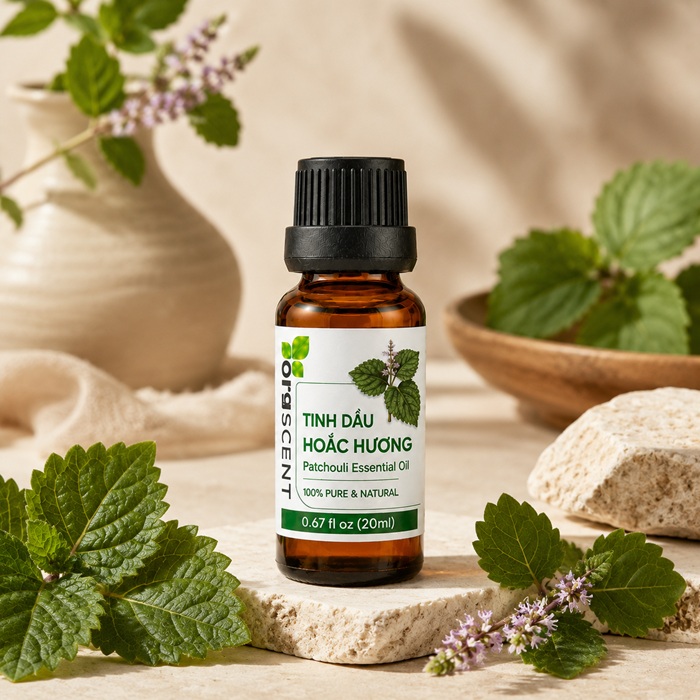 Ảnh minh họa: Sản phẩm tinh dầu hoắc hương 20ml của Orgscent