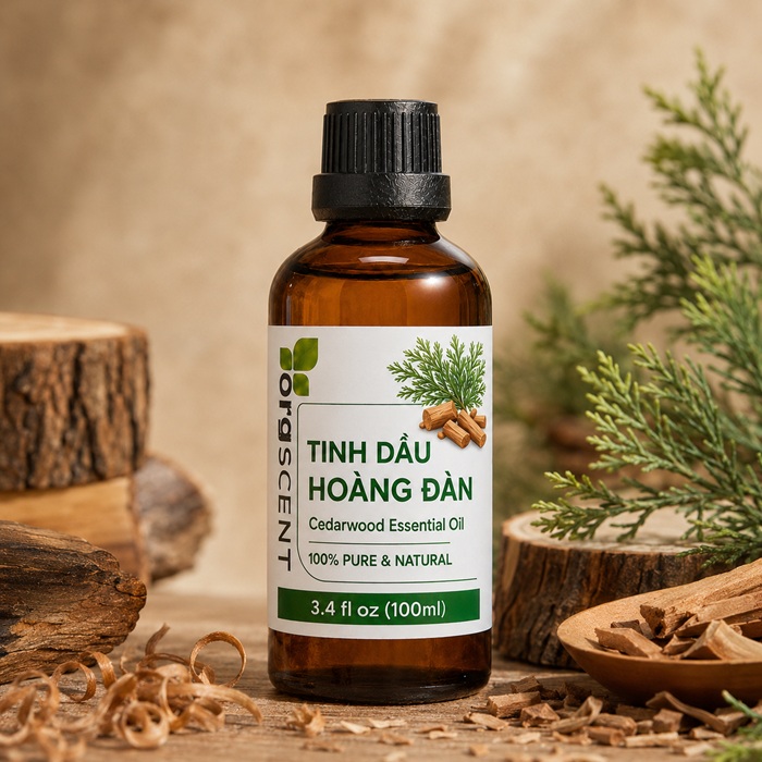 Ảnh minh họa: Sản phẩm tinh dầu hoàng đàn 100ml của Orgscent