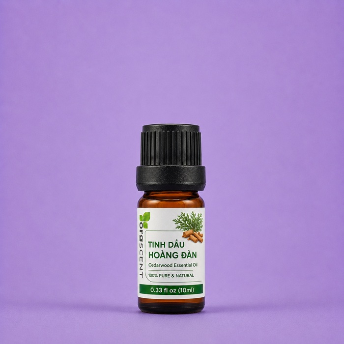 Tinh dầu hoàng đàn 10ml 4 Tinh dầu hoàng đàn orgscent 10ml chính hãng