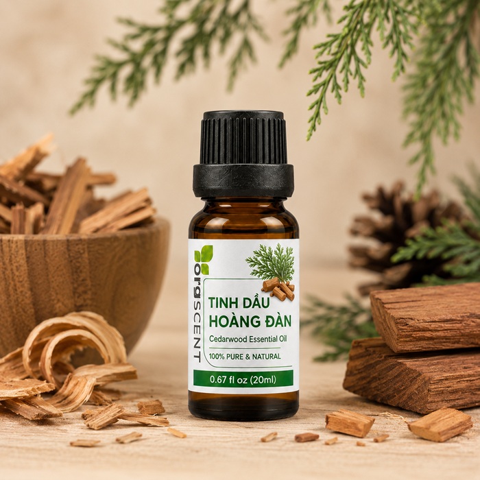 Ảnh minh họa: Sản phẩm tinh dầu hoàng đàn 20ml của Orgscent