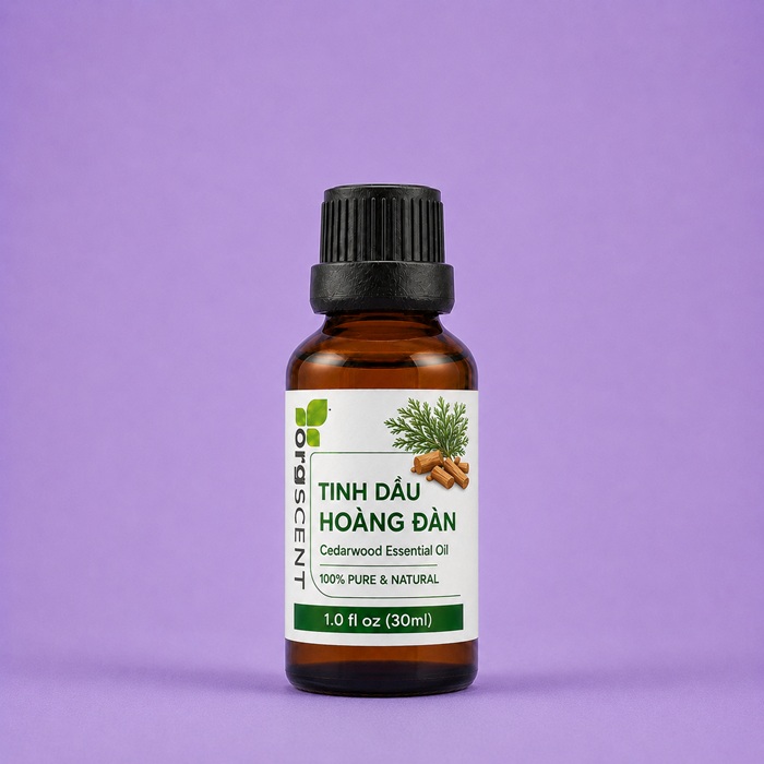 Tinh dầu hoàng đàn 30ml 4 Tinh dầu hoàng đàn orgscent 30ml chính hãng