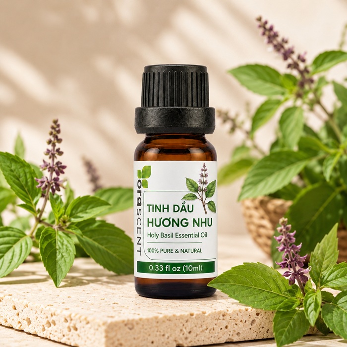 Ảnh minh họa: Sản phẩm tinh dầu hương nhu 10ml của Orgscent