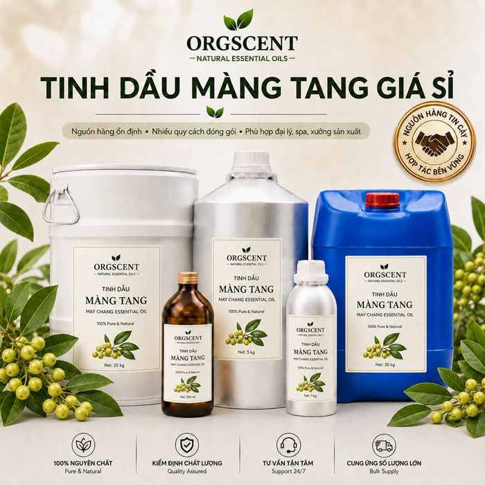 Ảnh minh họa: Sản Phẩm Tinh Dầu Màng Tang Giá Sỉ & Bán Buôn Số Lượng Lớn (Lít, Kg, Can, Phuy)