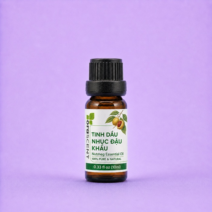 Tinh dầu nhục đậu khấu 10ml 4 Tinh dầu nhục đậu khấu orgscent 10ml chính hãng