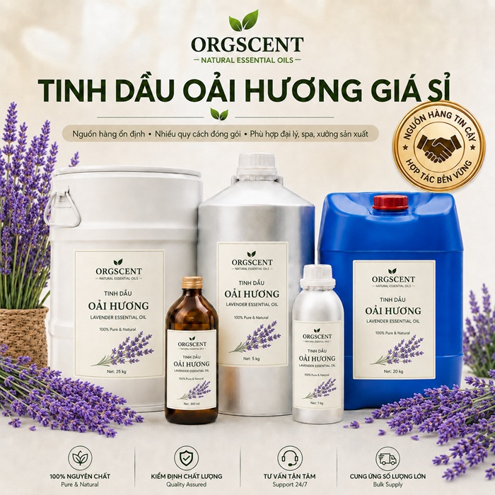 Ảnh minh họa: Sản Phẩm Tinh Dầu Oải Hương Giá Sỉ & Bán Buôn Số Lượng Lớn (Lít, Kg, Can, Phuy)
