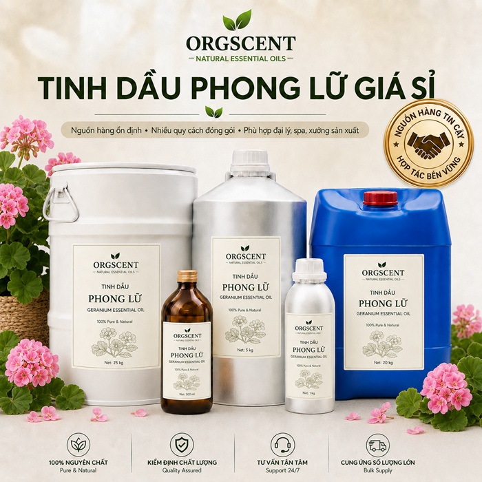Ảnh minh họa: Sản Phẩm Tinh Dầu Phong Lữ Giá Sỉ & Bán Buôn Số Lượng Lớn (Lít, Kg, Can, Phuy)