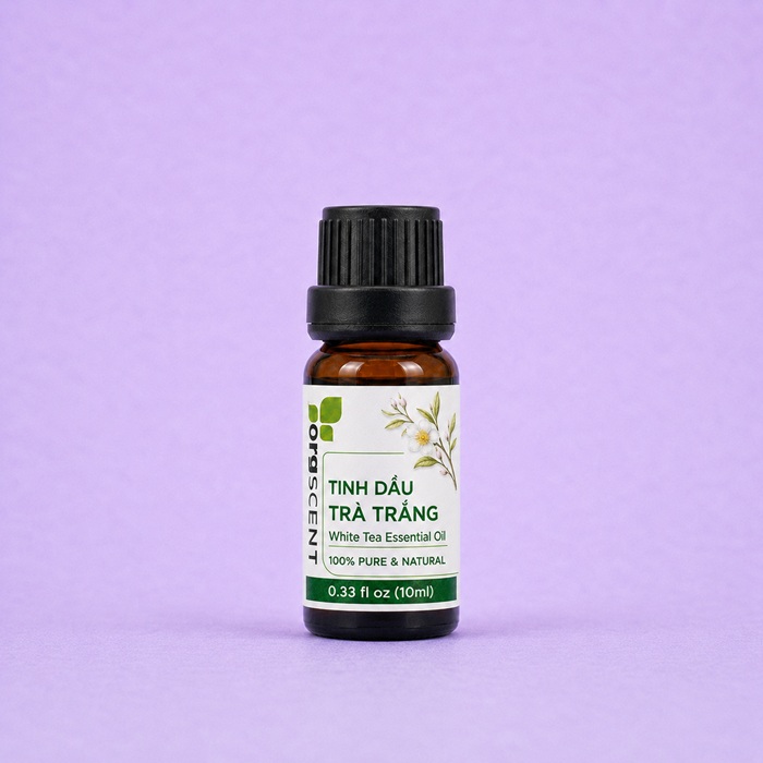 Tinh dầu trà trắng 10ml 4 Tinh dầu trà trắng orgscent 10ml chính hãng
