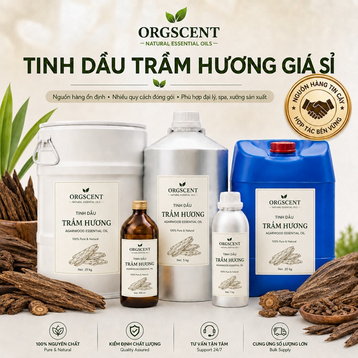Ảnh minh họa: Sản Phẩm Tinh Dầu Trầm Hương Giá Sỉ & Bán Buôn Số Lượng Lớn (Lít, Kg, Can, Phuy)