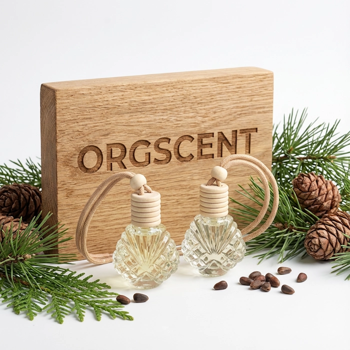 Ảnh minh họa: Sản phẩm Combo 2 lọ tinh dầu hoàng đàn - tuyết tùng treo hình kim cương 10ml của Orgscent