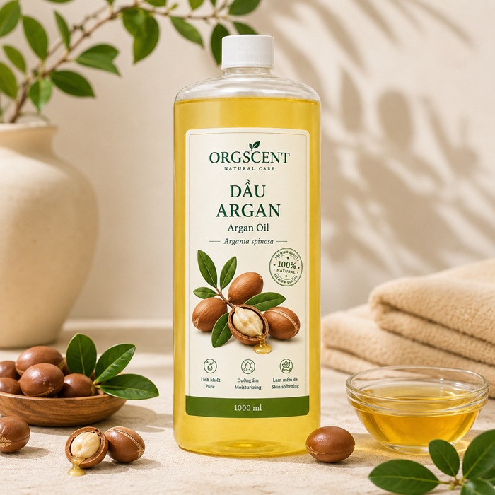 Ảnh minh họa: Sản phẩm dầu nền Argan 1l của Orgscent