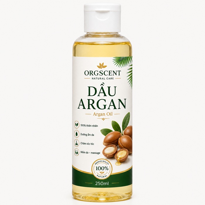 Dầu Argan 250ml 3 Dầu Argan orgscent 250ml chính hãng