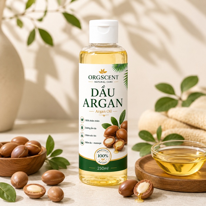 Ảnh minh họa: Sản phẩm dầu nền Argan 250ml của Orgscent