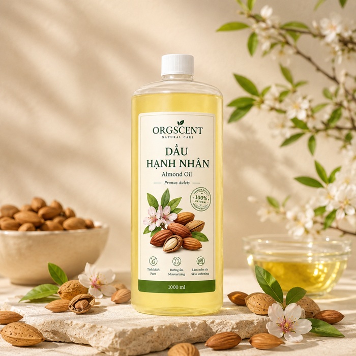 Ảnh minh họa: Sản phẩm dầu nền hạnh nhân 1 lít của Orgscent