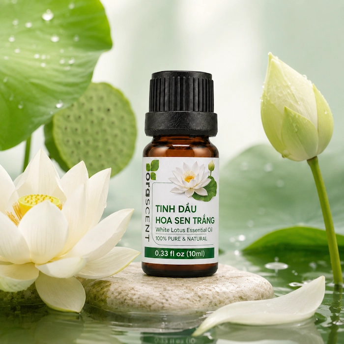 Ảnh minh họa: Sản phẩm Tinh dầu hoa sen trắng 10ml của Orgscent