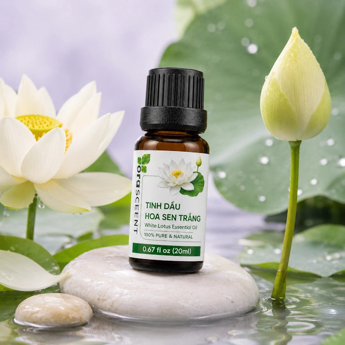 Ảnh minh họa: Sản phẩm Tinh dầu hoa sen trắng 20ml của Orgscent
