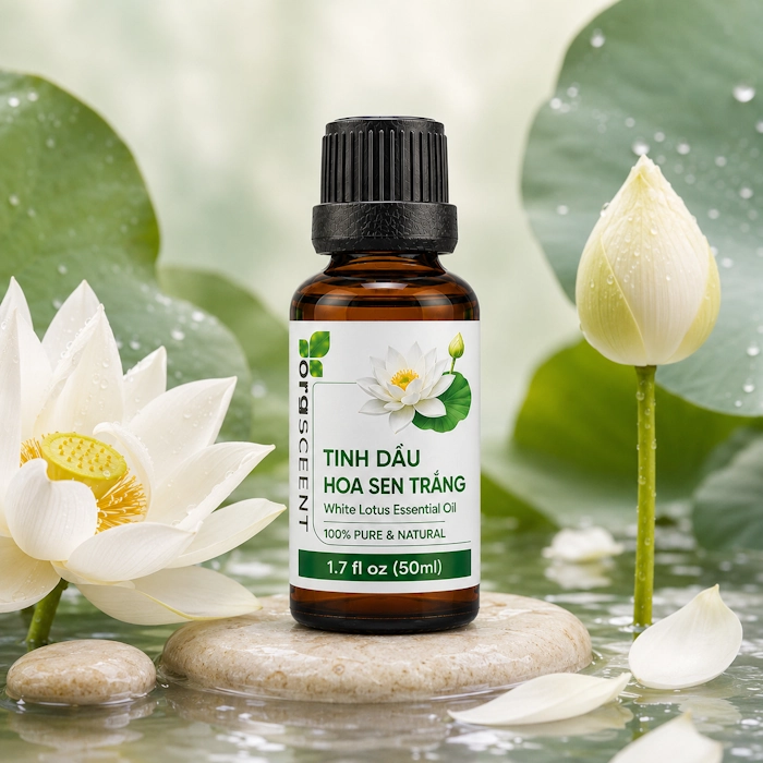 Ảnh minh họa: Sản phẩm Tinh dầu hoa sen trắng 50ml của Orgscent