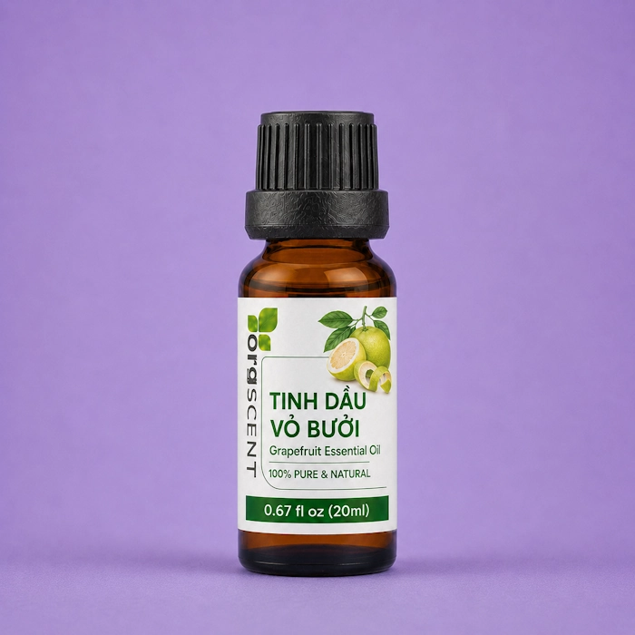 Tinh dầu vỏ bưởi 20ml 3 Tinh dầu vỏ bưởi orgscent 20ml chính hãng