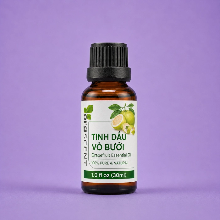 Tinh dầu vỏ bưởi 30ml 3 Tinh dầu vỏ bưởi orgscent 30ml chính hãng