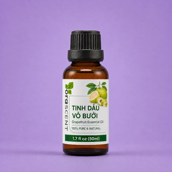 Tinh dầu vỏ bưởi 50ml 3 Tinh dầu vỏ bưởi orgscent 50ml chính hãng
