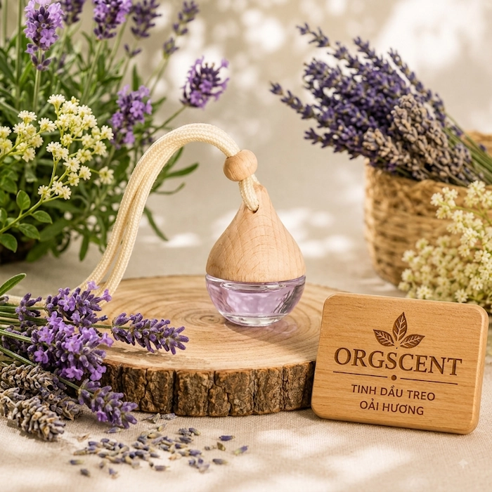 Ảnh minh họa: Sản phẩm tinh dầu Oải hương treo hình giọt nước 8ml – Kiểu dáng tinh tế, tiện dụng